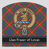 Clan Fraser of Lovat Crest Door Sign