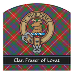 Clan Fraser of Lovat Crest Door Sign