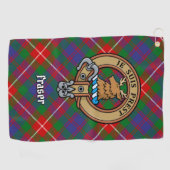 Clan Fraser of Lovat Crest Golf Towel (Horizontal)