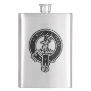 Clan Fraser of Lovat Crest Hip Flask