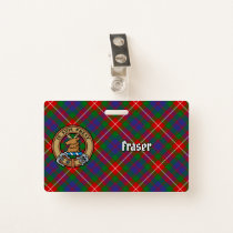 Clan Fraser of Lovat Crest over Tartan Badge