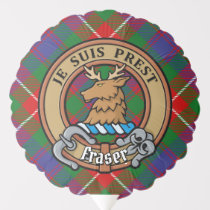 Clan Fraser of Lovat Crest over Tartan Balloon