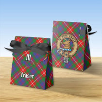Clan Fraser of Lovat Crest over Tartan Favor Box