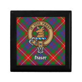 Clan Fraser of Lovat Crest over Tartan Gift Box (Front)