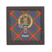 Clan Fraser of Lovat Crest over Tartan Gift Box (Front)