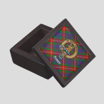 Clan Fraser of Lovat Crest over Tartan Gift Box