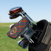 Clan Fraser of Lovat Crest over Tartan Golf Head Cover (In Situ)