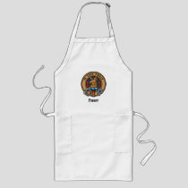Clan Fraser of Lovat Crest over Tartan Long Apron