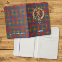 Clan Fraser of Lovat Crest over Tartan Passport Holder
