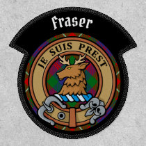 Clan Fraser of Lovat Crest over Tartan Patch