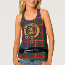 Clan Fraser of Lovat Crest over Tartan Tank Top