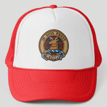 Clan Fraser of Lovat Crest over Tartan Trucker Hat