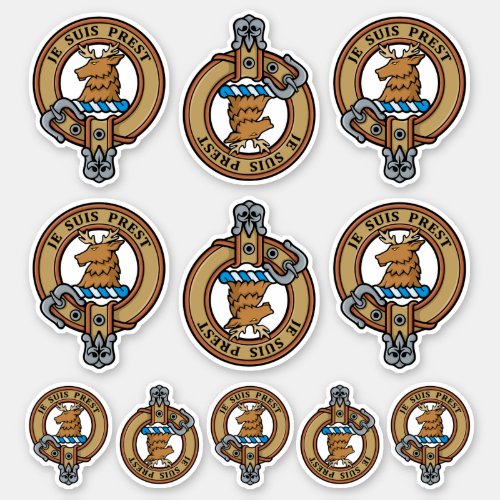 Clan Fraser of Lovat Crest Sticker Set