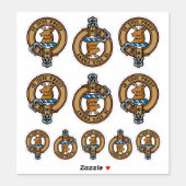 Clan Fraser of Lovat Crest Sticker Set (Sheet)
