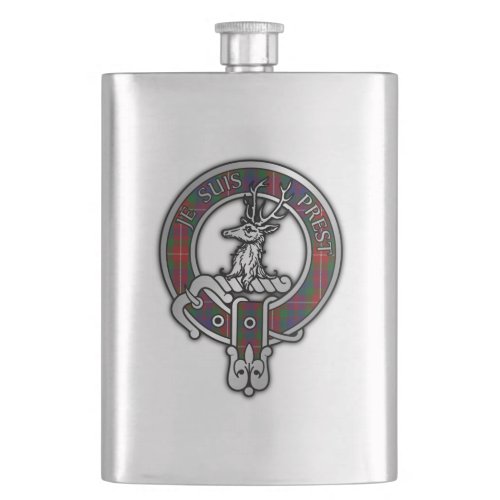 Clan Fraser of Lovat Crest  Tartan Flask
