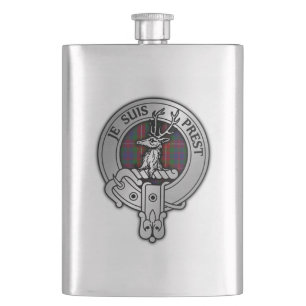 Clan Fraser of Lovat Crest & Tartan Flask