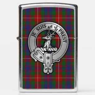 Clan Fraser of Lovat Crest & Tartan Zippo Lighter