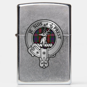 Clan Fraser of Lovat Crest & Tartan Zippo Lighter