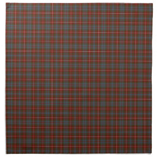 Clan Fraser of Lovat Dark Red Reproduction Tartan Napkin