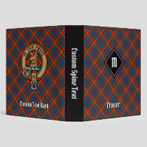 Clan Fraser of Lovat Tartan 3 Ring Binder