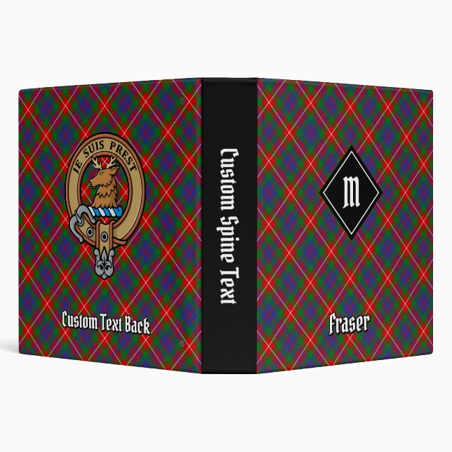 Clan Fraser of Lovat Tartan 3 Ring Binder (Background)