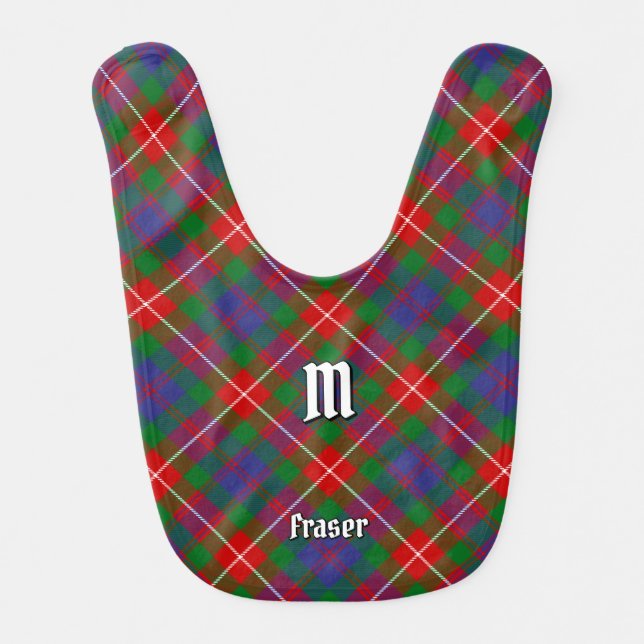 Clan Fraser of Lovat Tartan Baby Bib (Front)