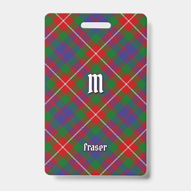 Clan Fraser of Lovat Tartan Badge (Front)
