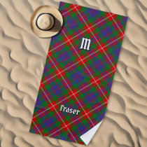 Clan Fraser of Lovat Tartan Beach Towel