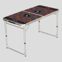 Clan Fraser of Lovat Tartan Beer Pong Table