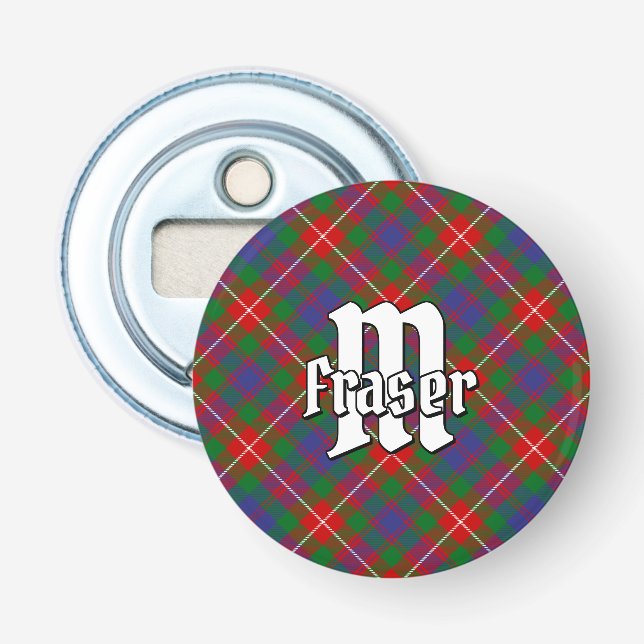 Clan Fraser of Lovat Tartan Bottle Opener (Front)