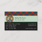 Clan Fraser of Lovat Tartan Business Card (Front)
