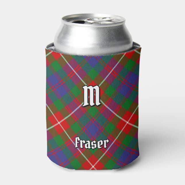 Clan Fraser of Lovat Tartan Can Cooler (Can Front)