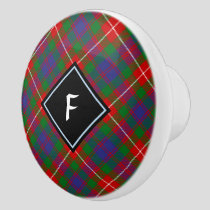 Clan Fraser of Lovat Tartan Ceramic Knob