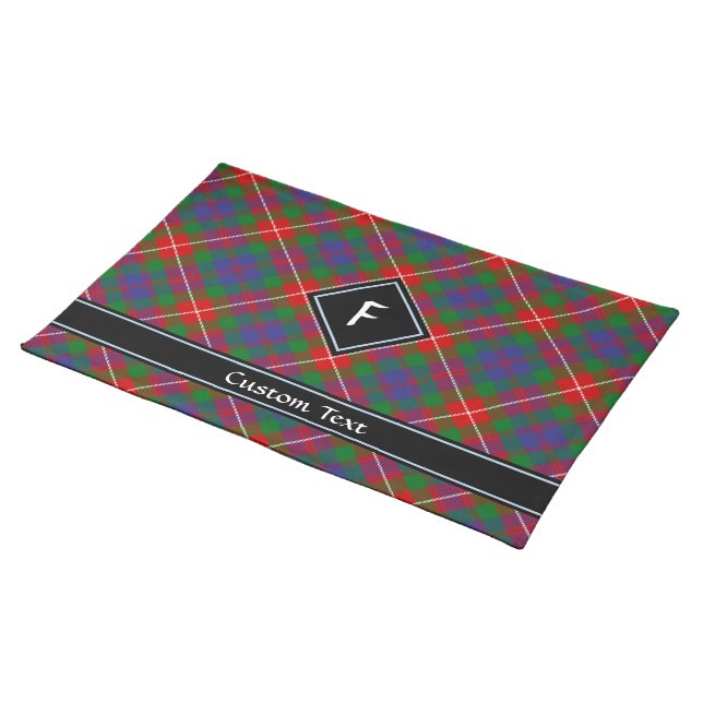 Clan Fraser of Lovat Tartan Cloth Placemat (On Table)