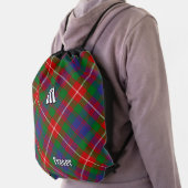 Clan Fraser of Lovat Tartan Drawstring Bag (Insitu)