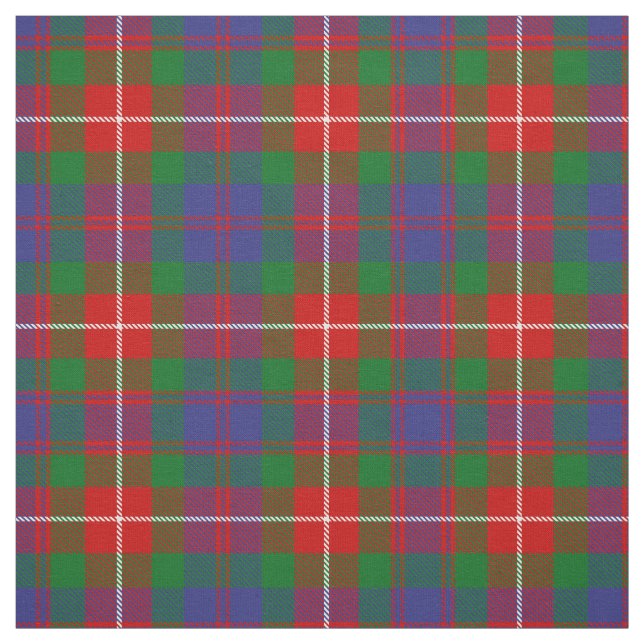 Clan Fraser of Lovat Tartan Fabric (Swatch)