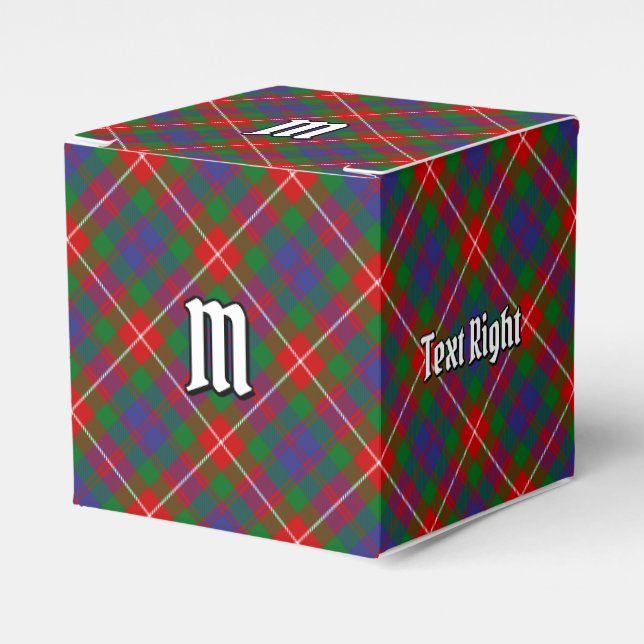 Clan Fraser of Lovat Tartan Favor Box (Front Side)