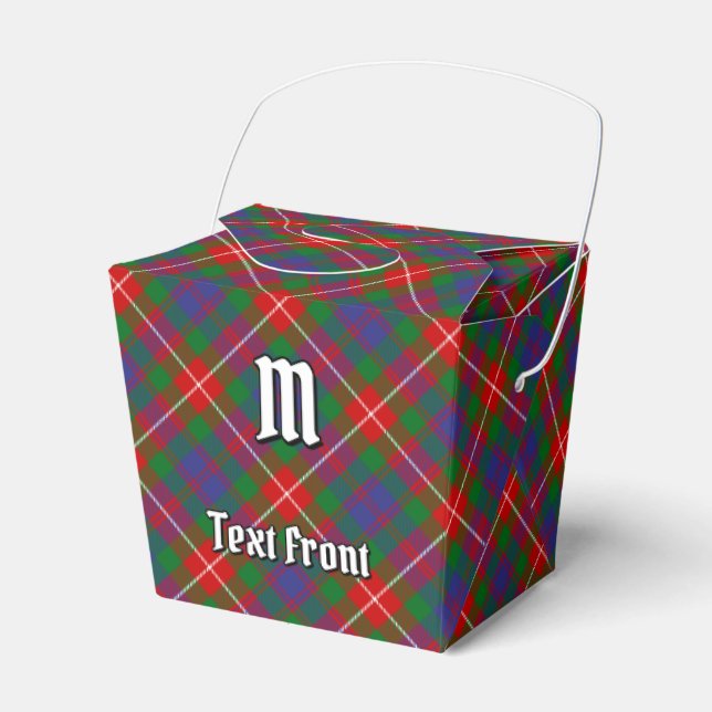 Clan Fraser of Lovat Tartan Favor Box (Front Side)