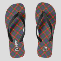 Clan Fraser of Lovat Tartan Flip Flops