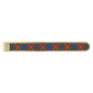 Clan Fraser of Lovat Tartan Gold Finish Tie Bar