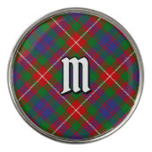 Clan Fraser of Lovat Tartan Golf Ball Marker (Front)