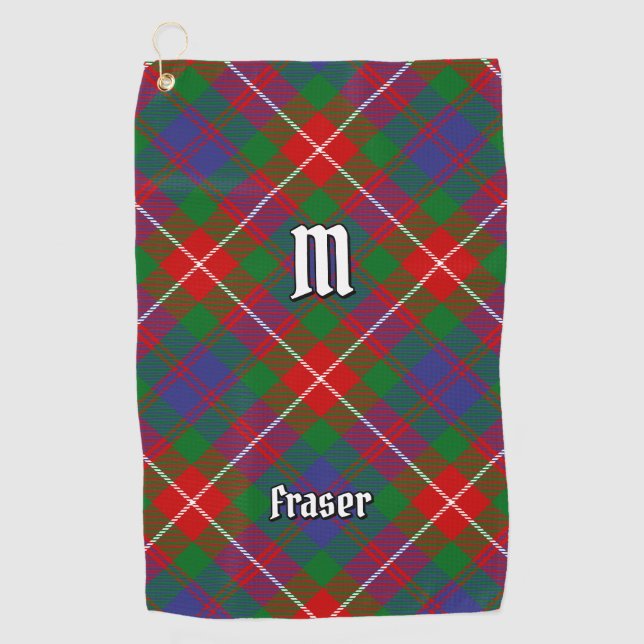 Clan Fraser of Lovat Tartan Golf Towel (Front)