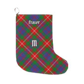 Clan Fraser of Lovat Tartan Large Christmas Stocking (Front)