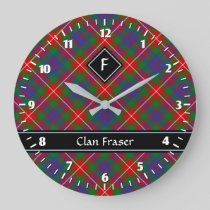 Clan Fraser of Lovat Tartan Large Clock