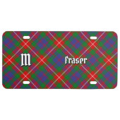 Clan Fraser of Lovat Tartan License Plate (Front)