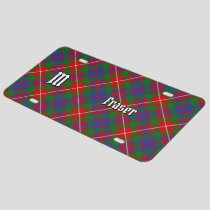 Clan Fraser of Lovat Tartan License Plate