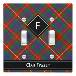 Clan Fraser of Lovat Tartan Light Switch Cover