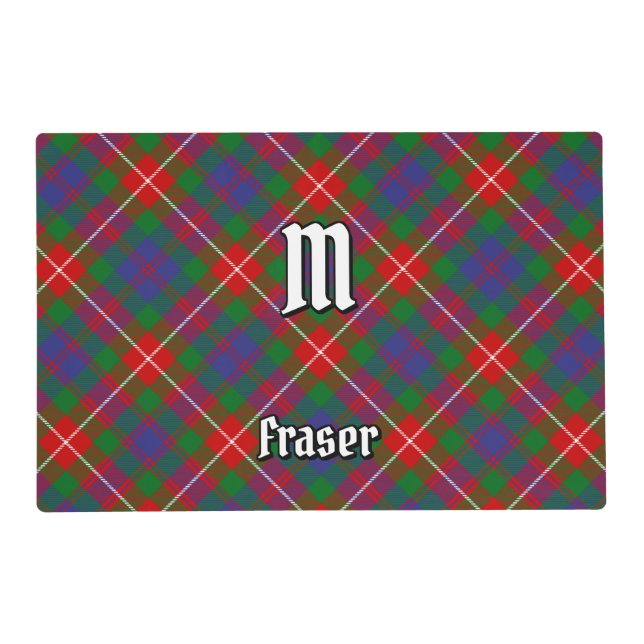 Clan Fraser of Lovat Tartan Placemat (Front)