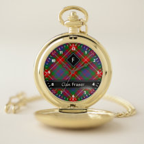 Clan Fraser of Lovat Tartan Pocket Watch