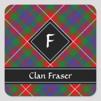 Clan Fraser of Lovat Tartan Square Sticker